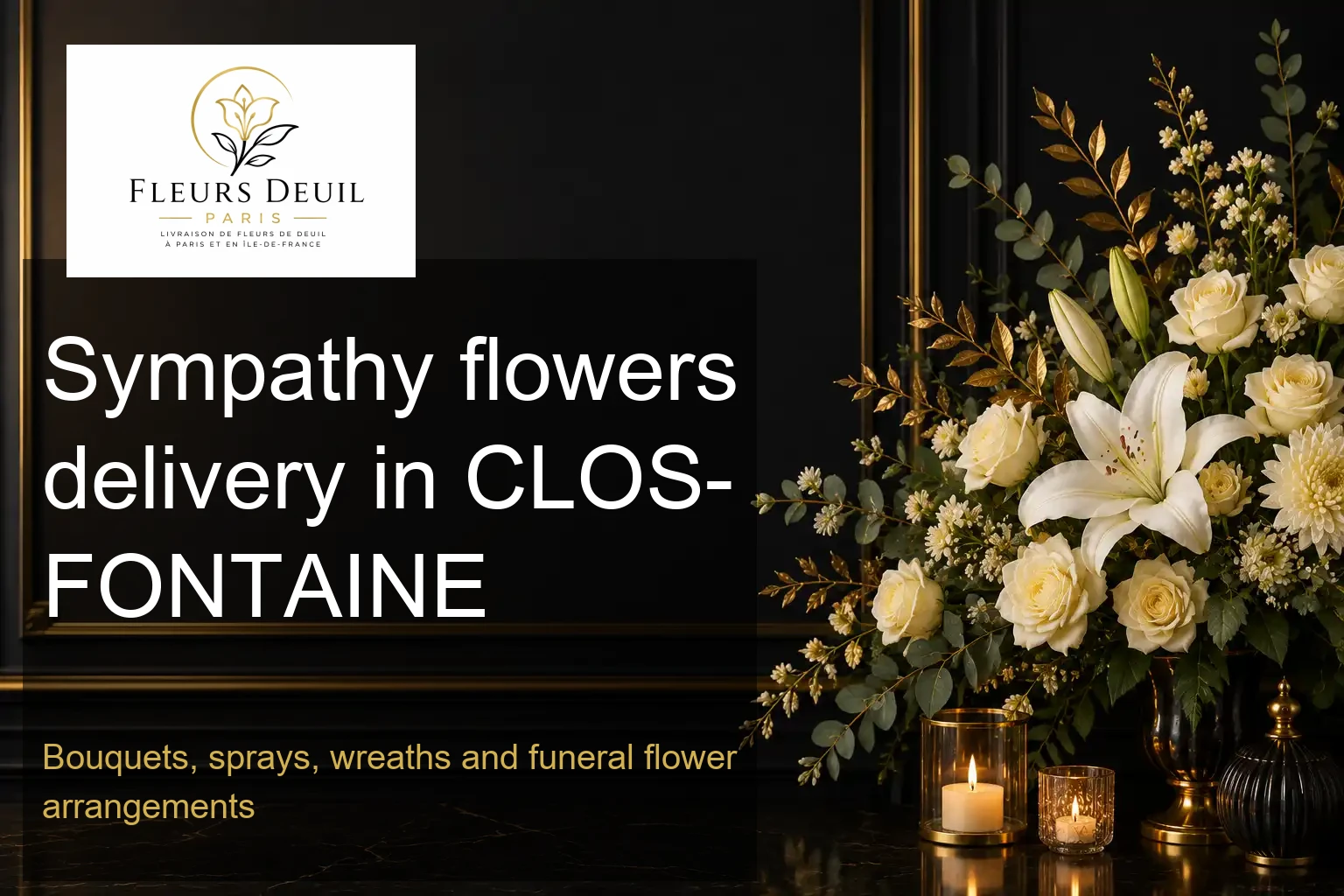 Sympathy flowers delivery in CLOS-FONTAINE