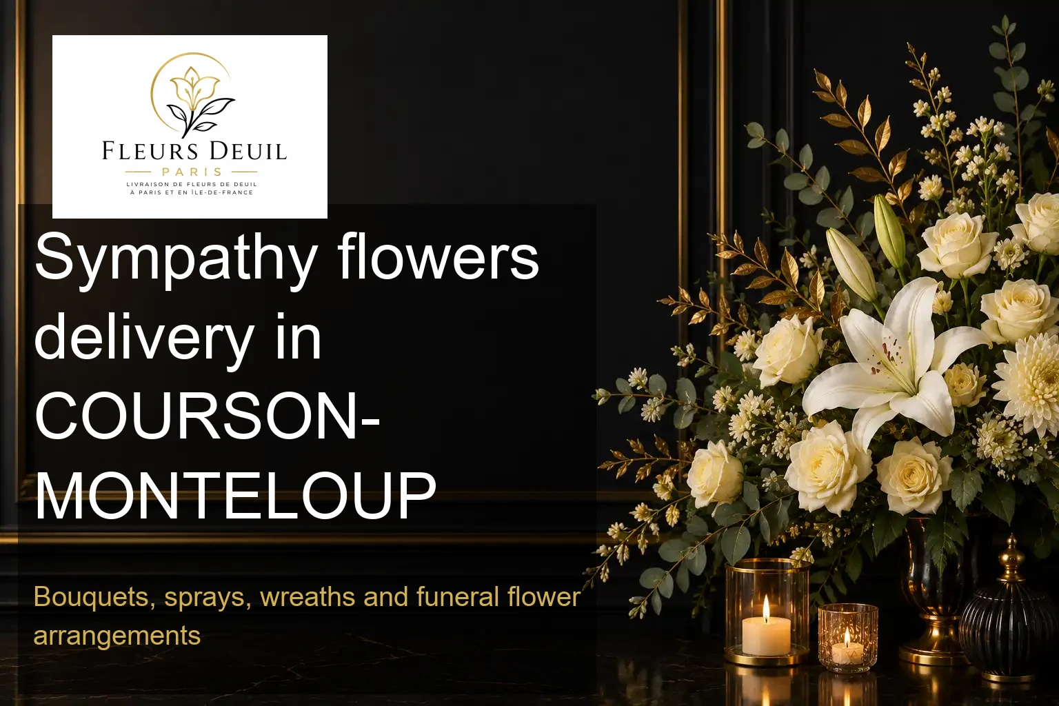 Sympathy flowers delivery in COURSON-MONTELOUP