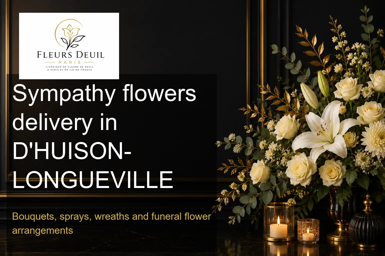 Sympathy flowers delivery in D'HUISON-LONGUEVILLE