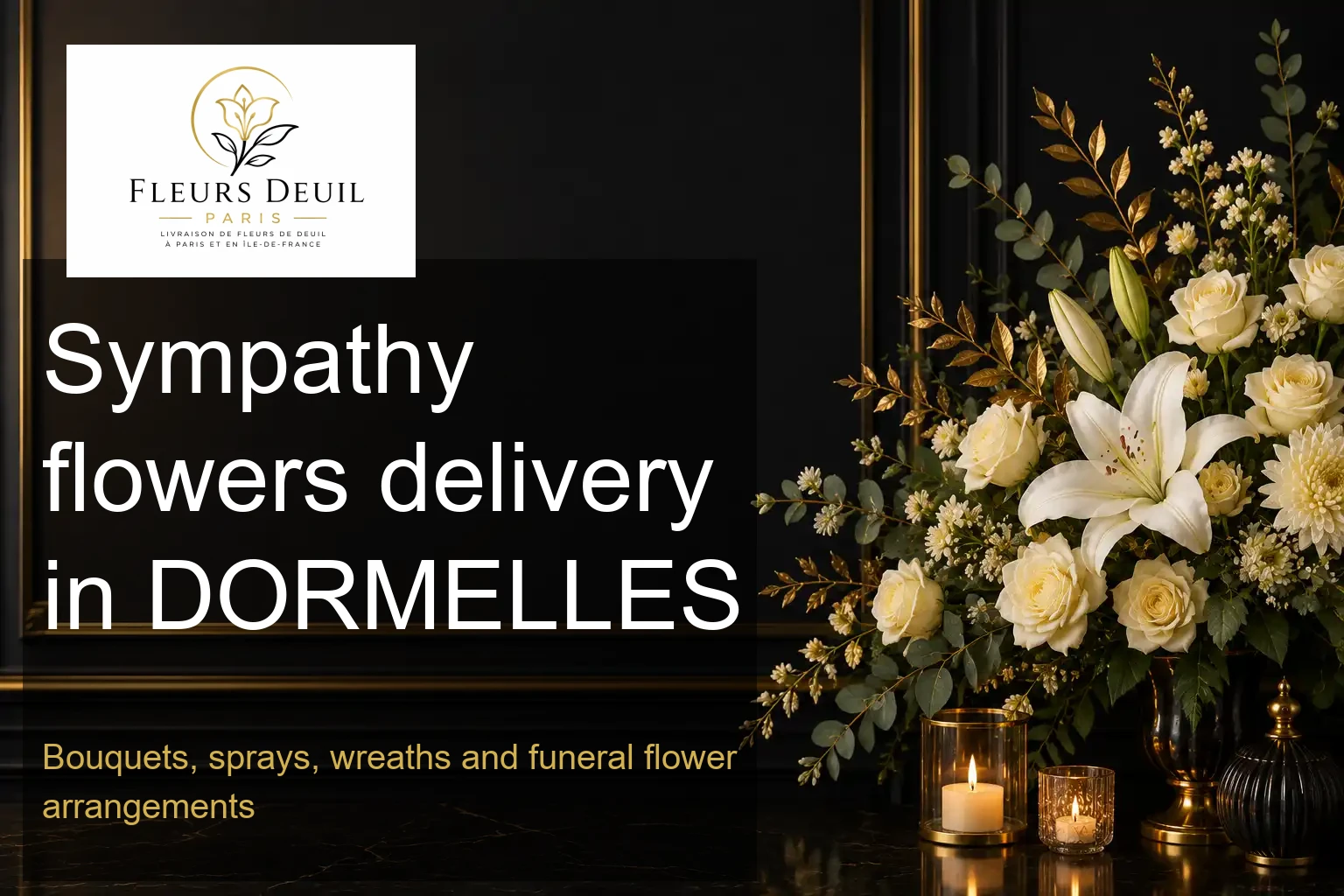 Sympathy flowers delivery in DORMELLES