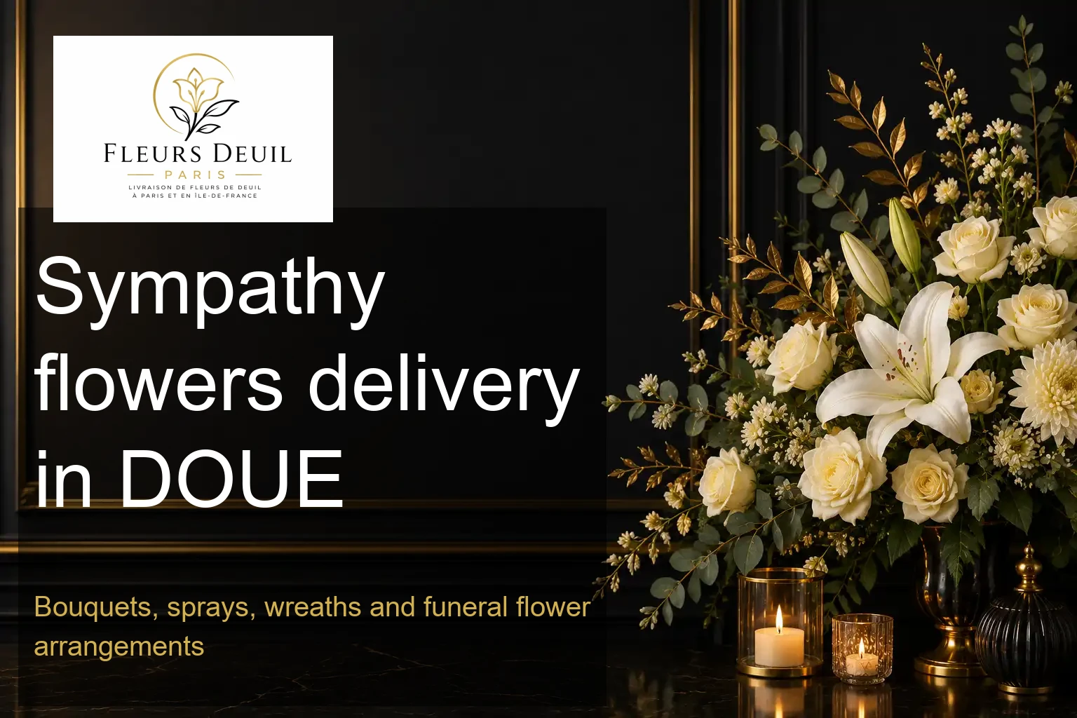 Sympathy flowers delivery in DOUE