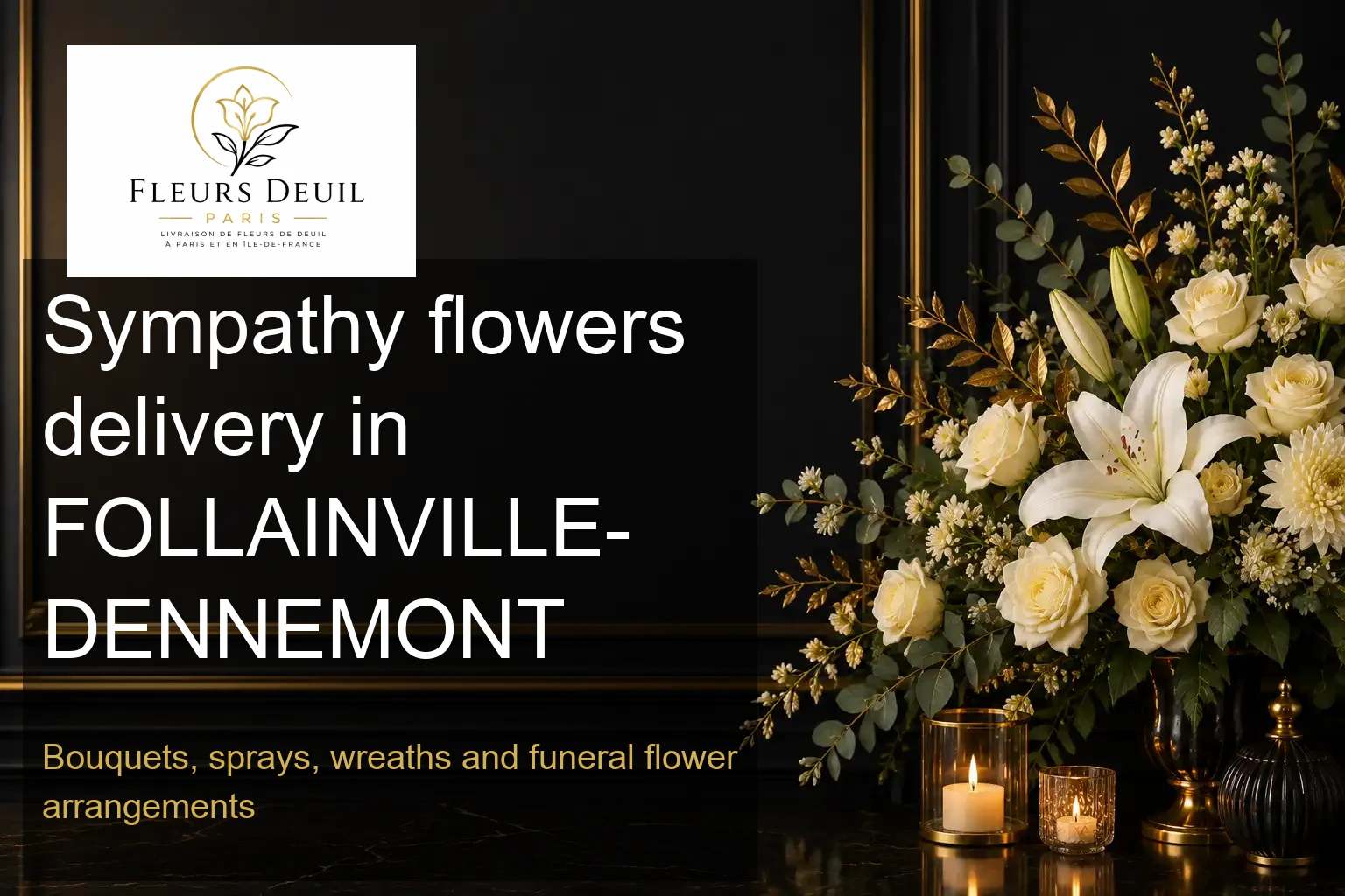 Sympathy flowers delivery in FOLLAINVILLE-DENNEMONT