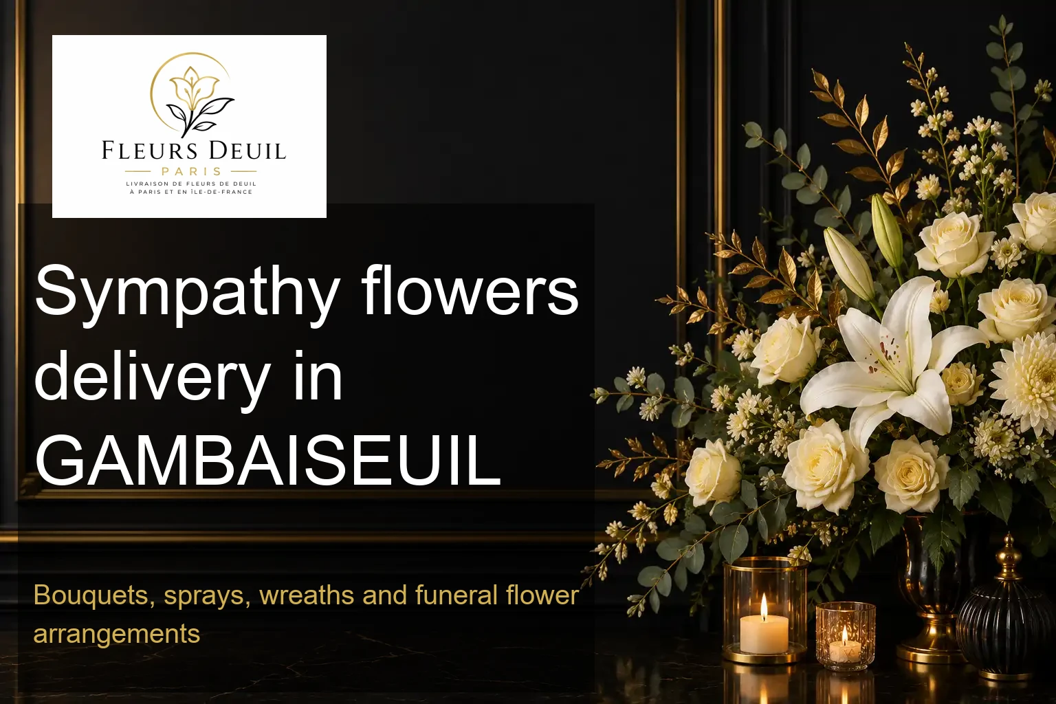 Sympathy flowers delivery in GAMBAISEUIL