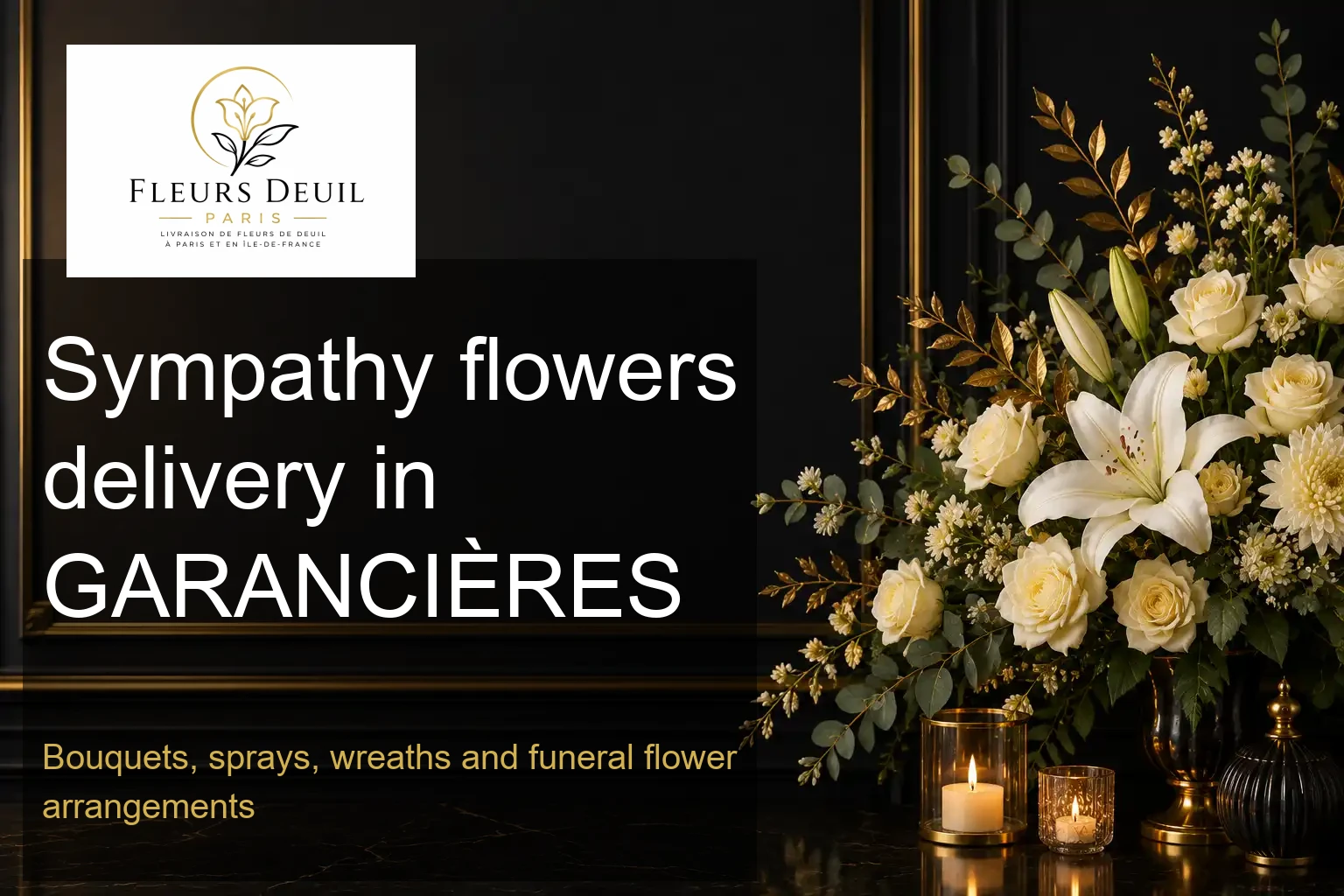 Sympathy flowers delivery in GARANCIÈRES