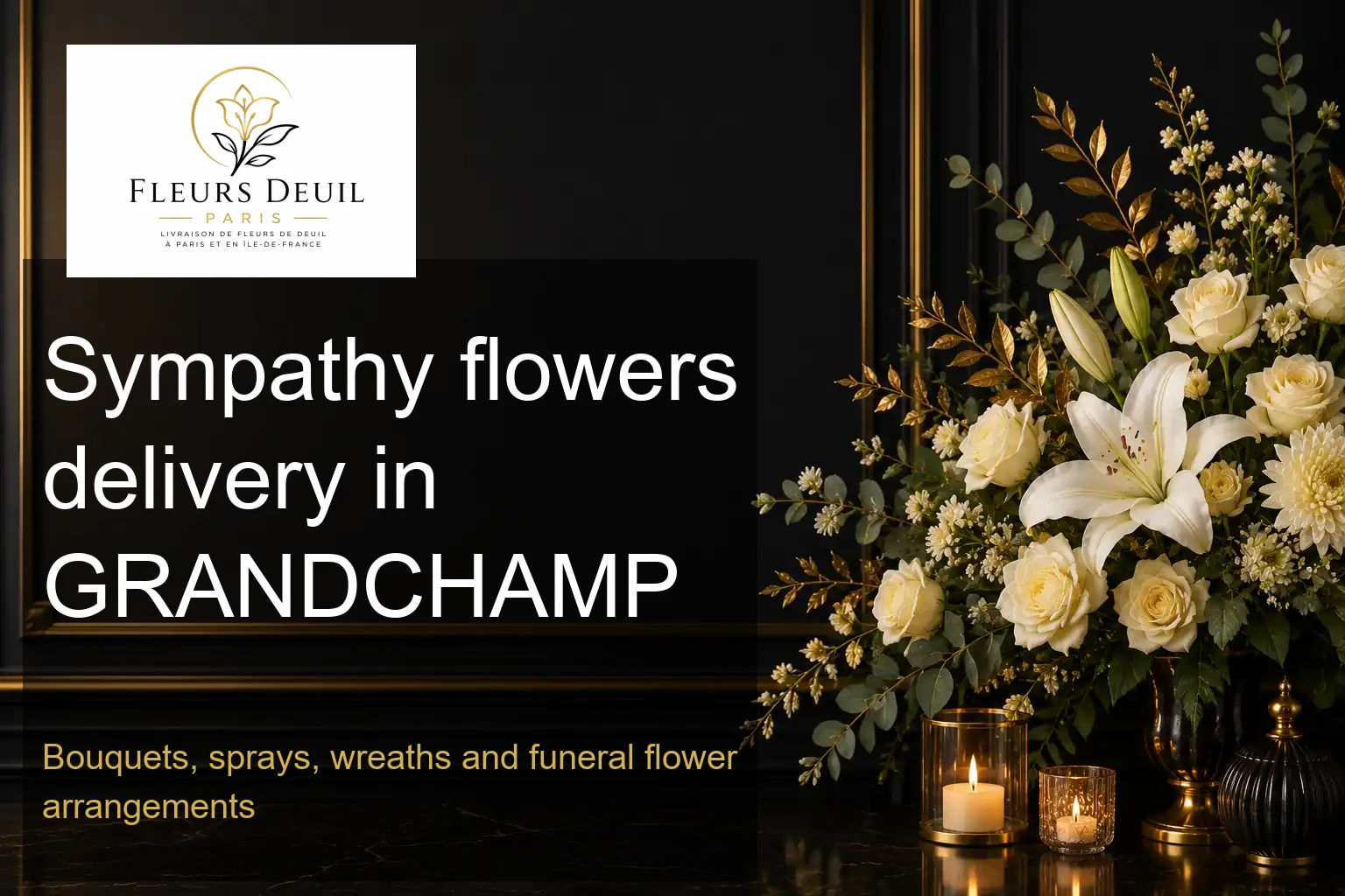 Sympathy flowers delivery in GRANDCHAMP