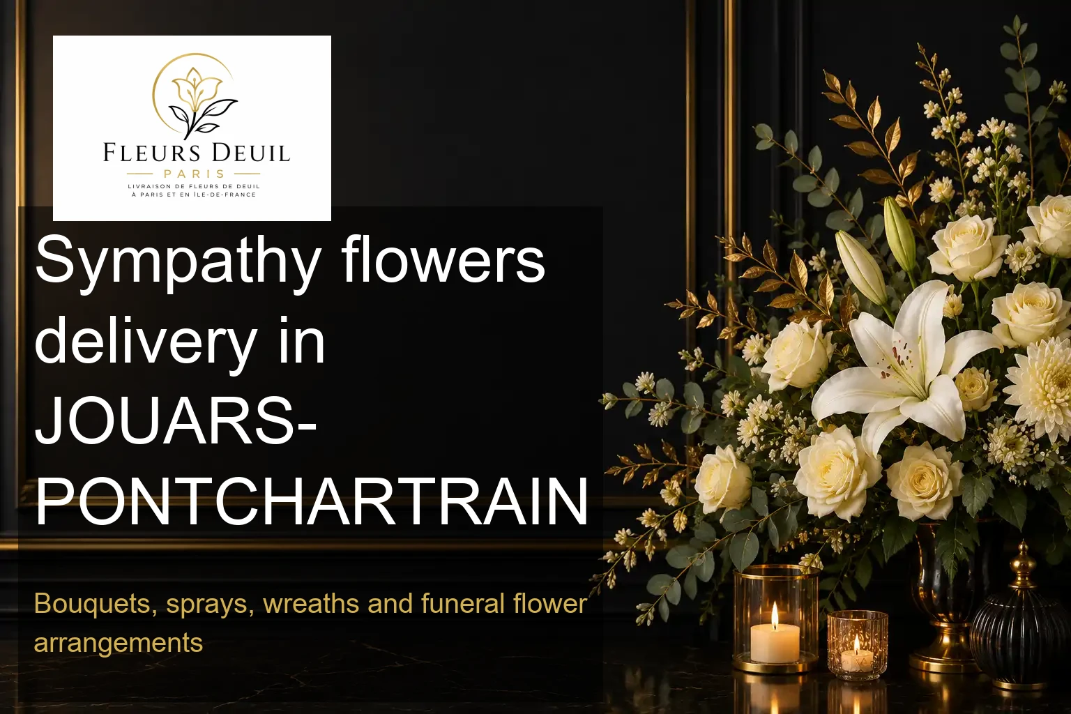 Sympathy flowers delivery in JOUARS-PONTCHARTRAIN
