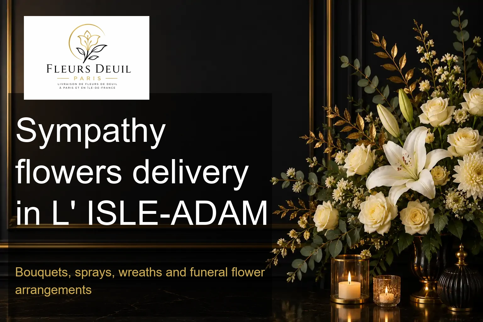 Sympathy flowers delivery in L' ISLE-ADAM