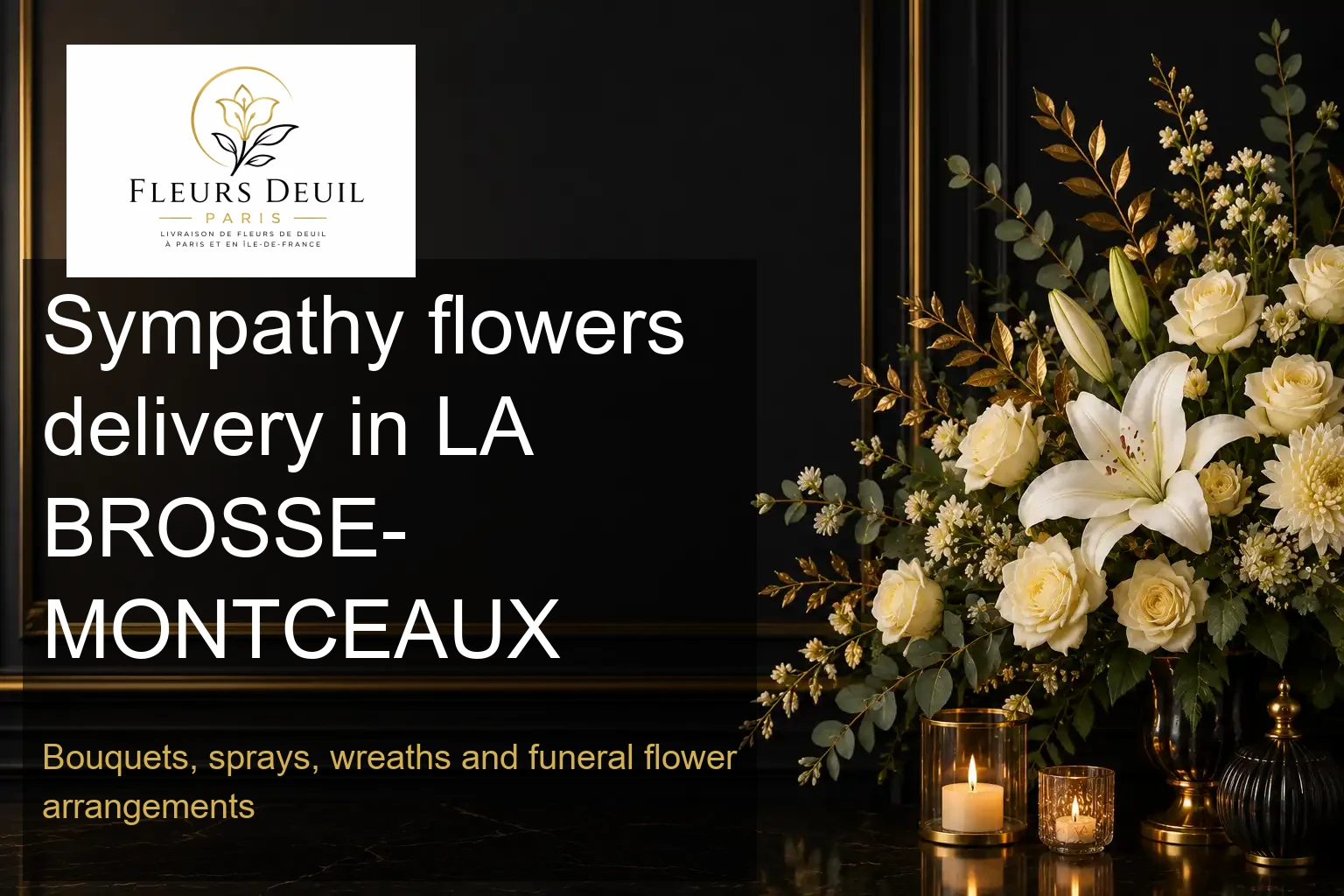 Sympathy flowers delivery in LA BROSSE-MONTCEAUX
