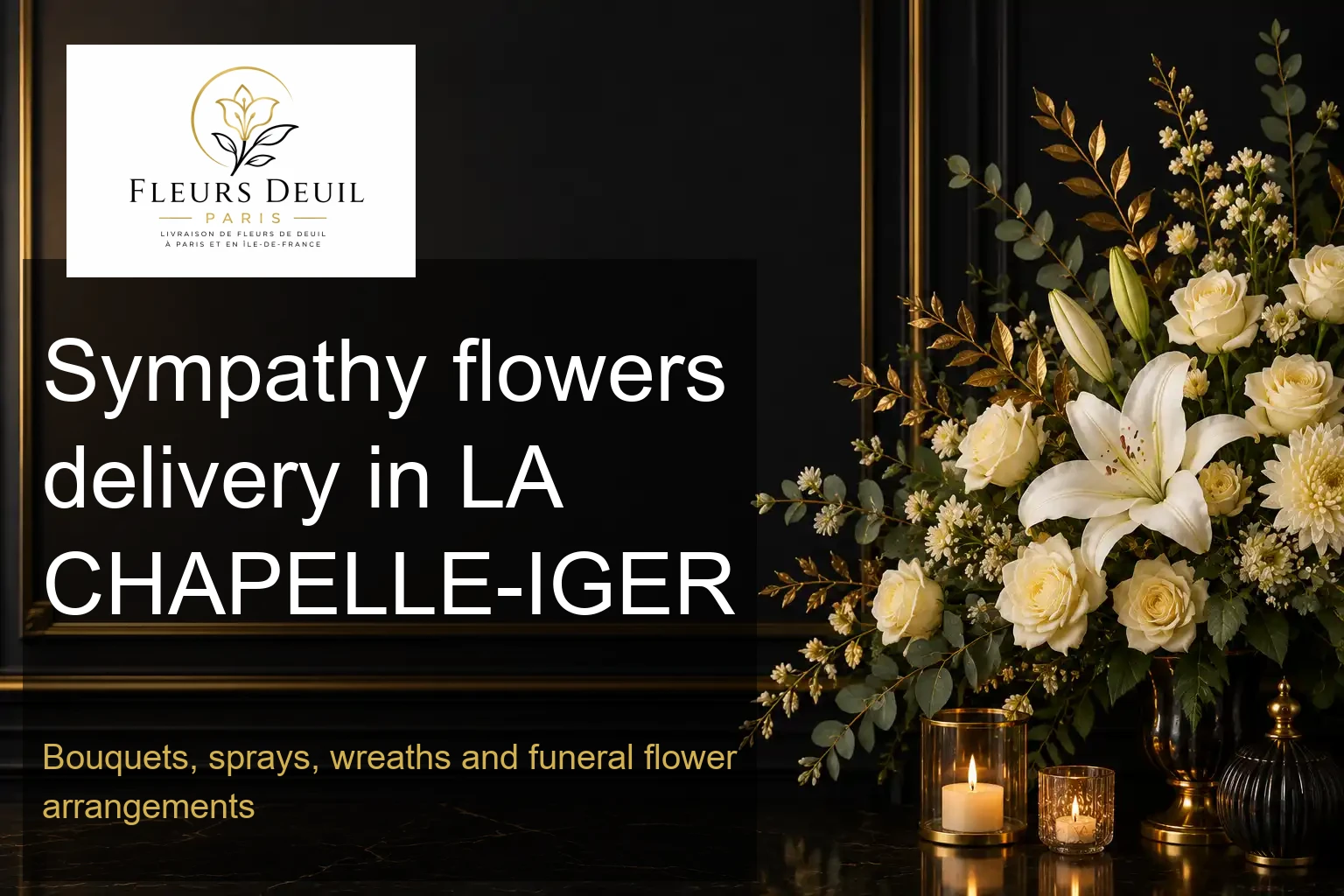 Sympathy flowers delivery in LA CHAPELLE-IGER