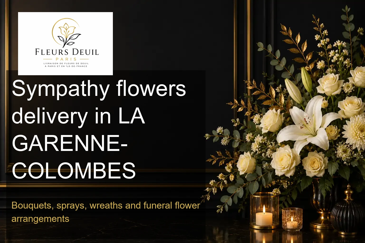 Sympathy flowers delivery in LA GARENNE-COLOMBES