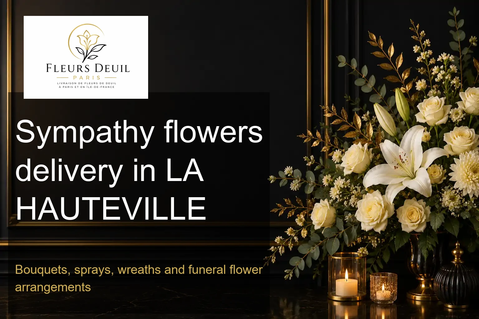 Sympathy flowers delivery in LA HAUTEVILLE