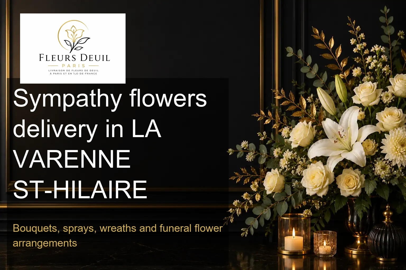 Sympathy flowers delivery in LA VARENNE ST-HILAIRE