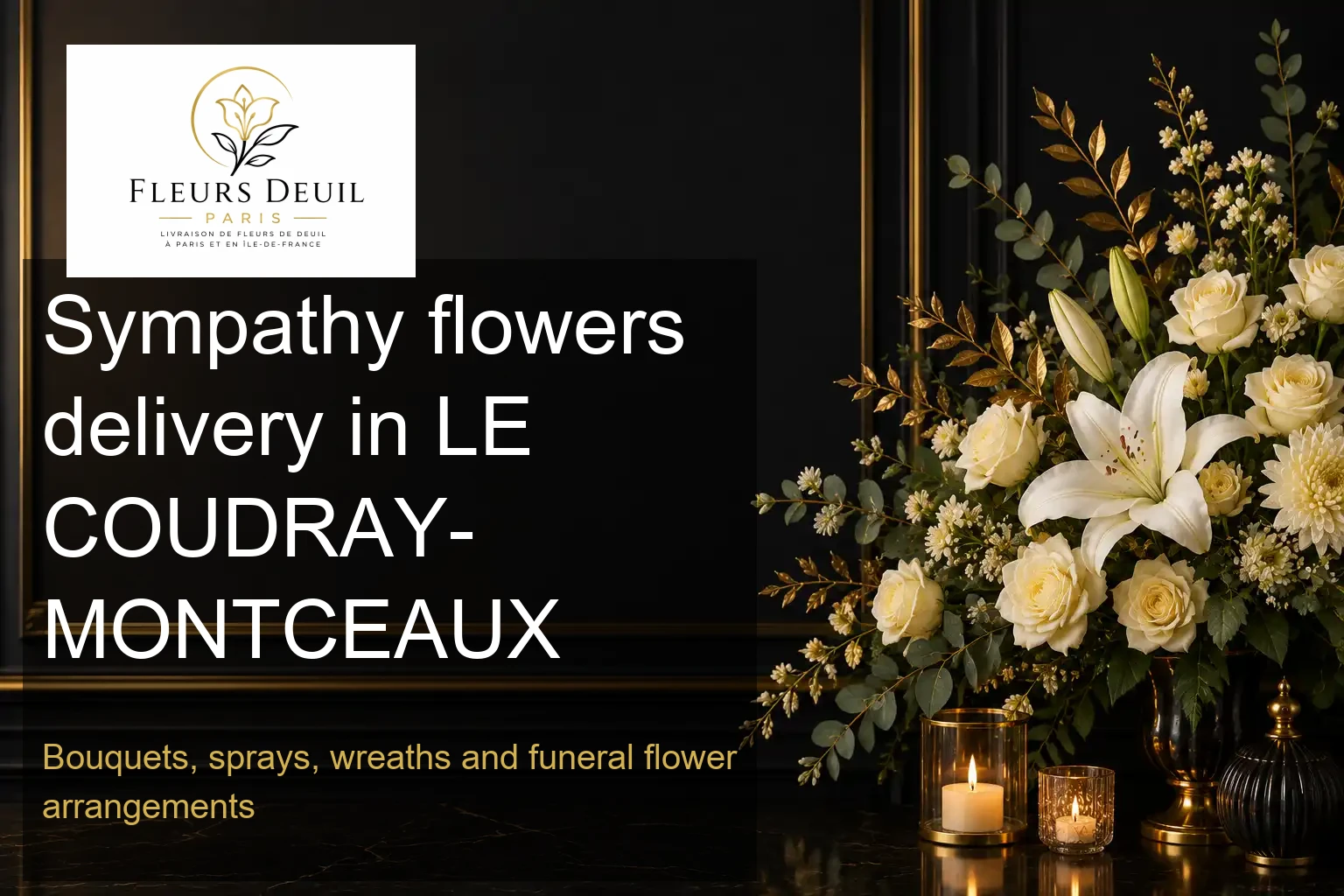 Sympathy flowers delivery in LE COUDRAY-MONTCEAUX