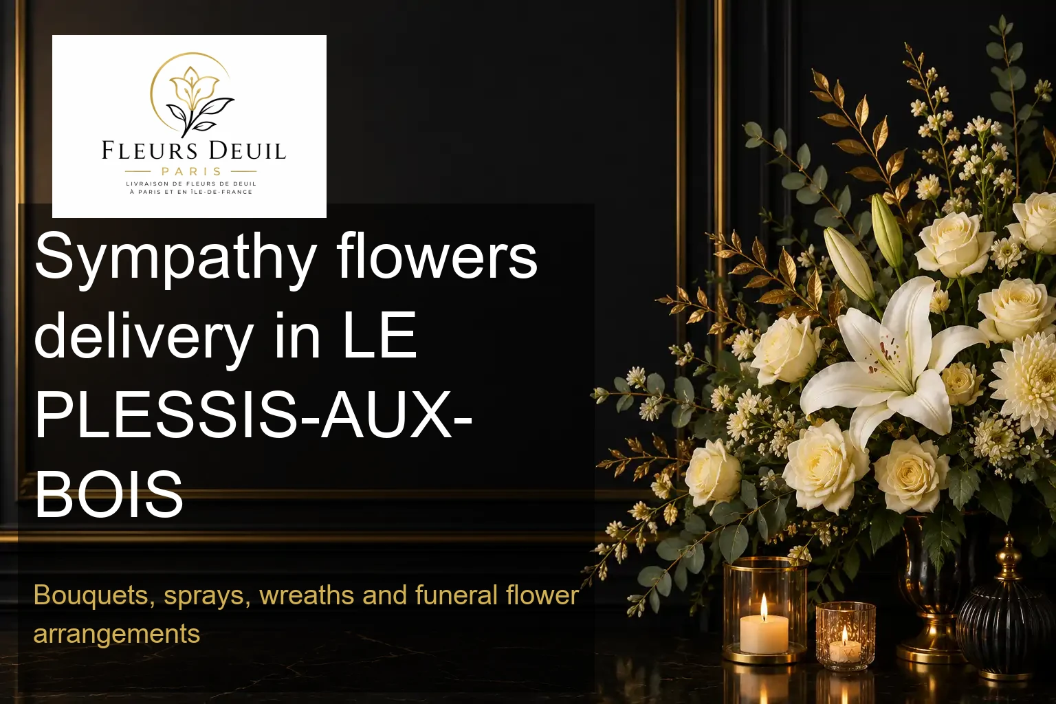 Sympathy flowers delivery in LE PLESSIS-AUX-BOIS