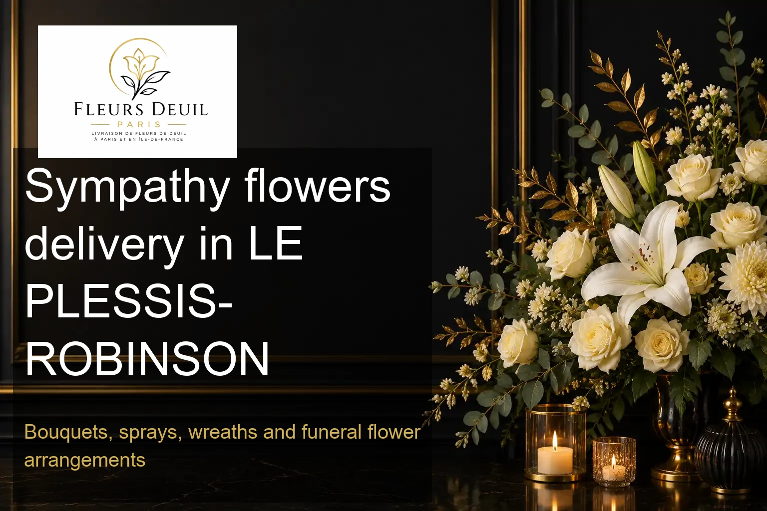 Sympathy flowers delivery in LE PLESSIS-ROBINSON