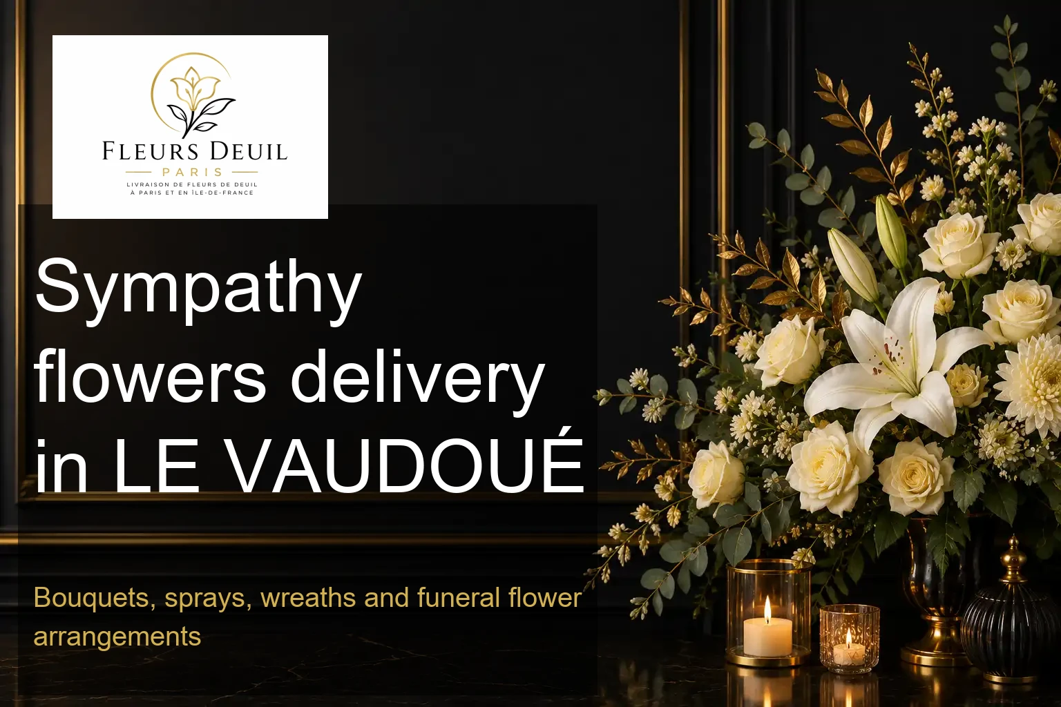 Sympathy flowers delivery in LE VAUDOUÉ