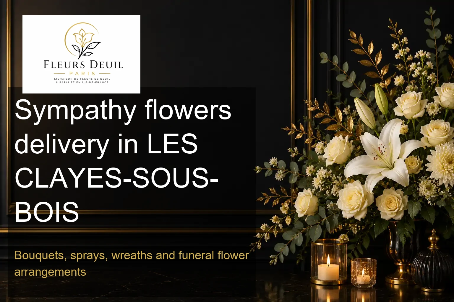 Sympathy flowers delivery in LES CLAYES-SOUS-BOIS