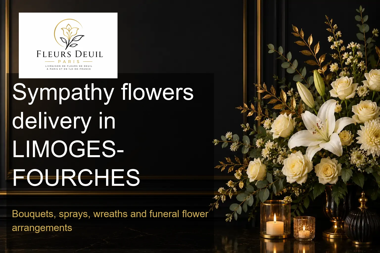 Sympathy flowers delivery in LIMOGES-FOURCHES