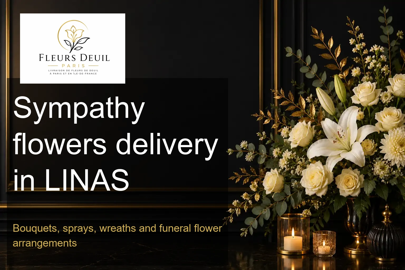 Sympathy flowers delivery in LINAS