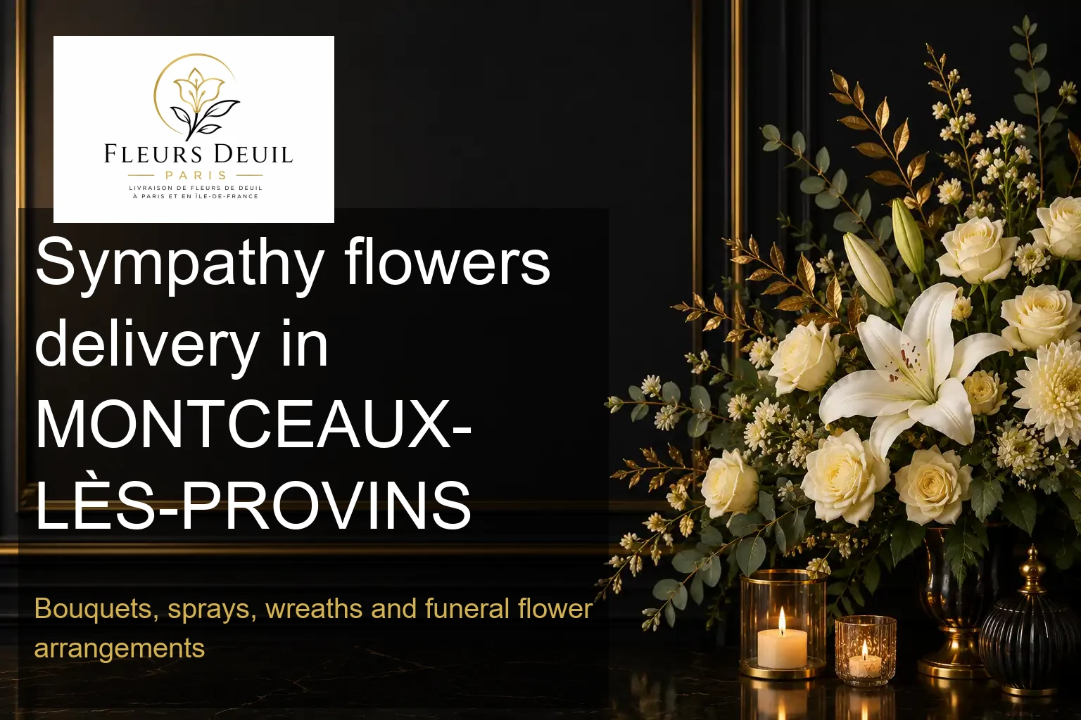 Sympathy flowers delivery in MONTCEAUX-LÈS-PROVINS