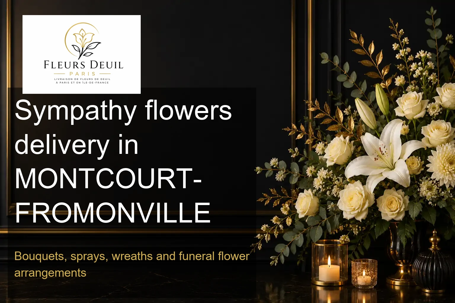 Sympathy flowers delivery in MONTCOURT-FROMONVILLE
