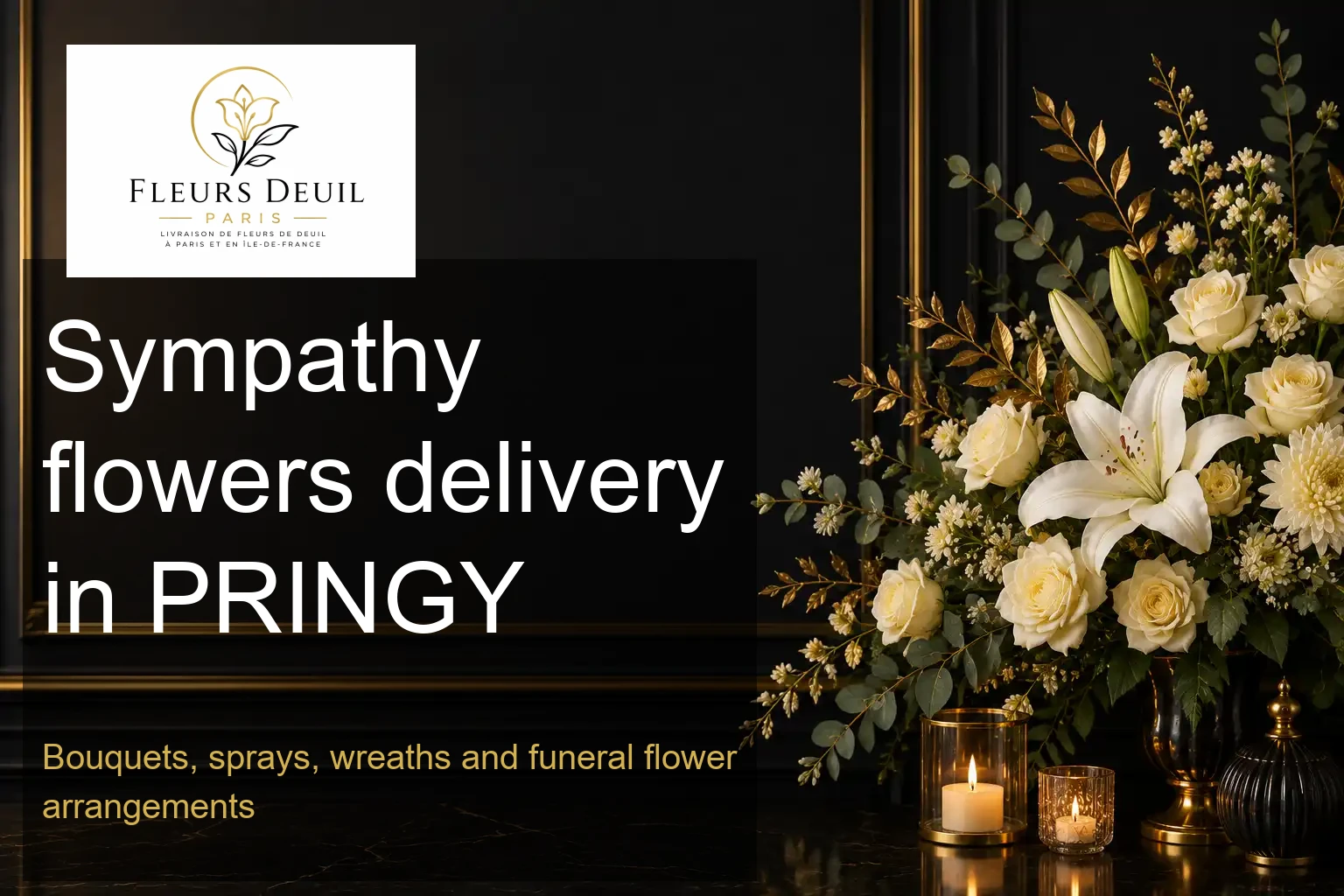 Sympathy flowers delivery in PRINGY