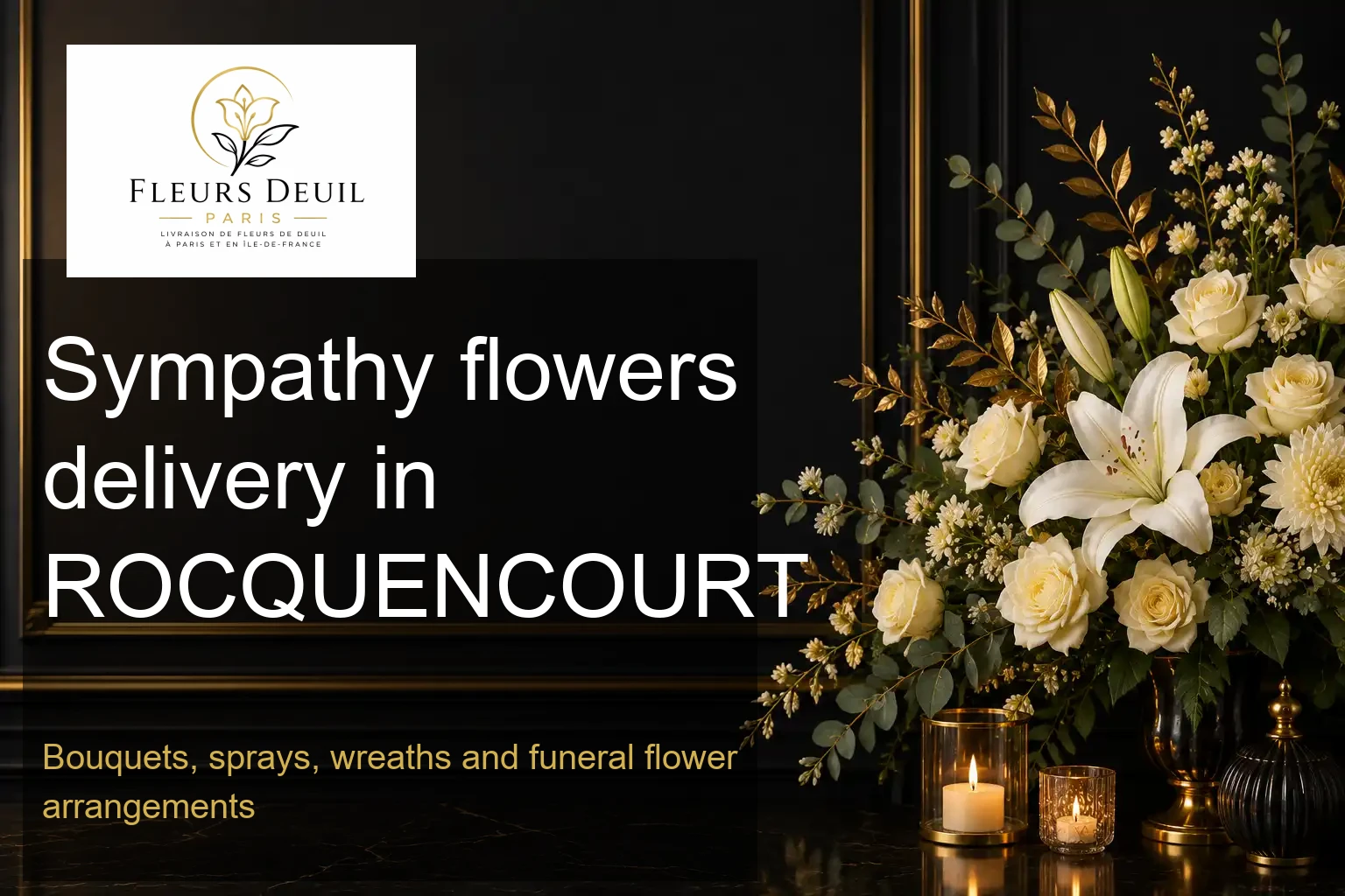 Sympathy flowers delivery in ROCQUENCOURT
