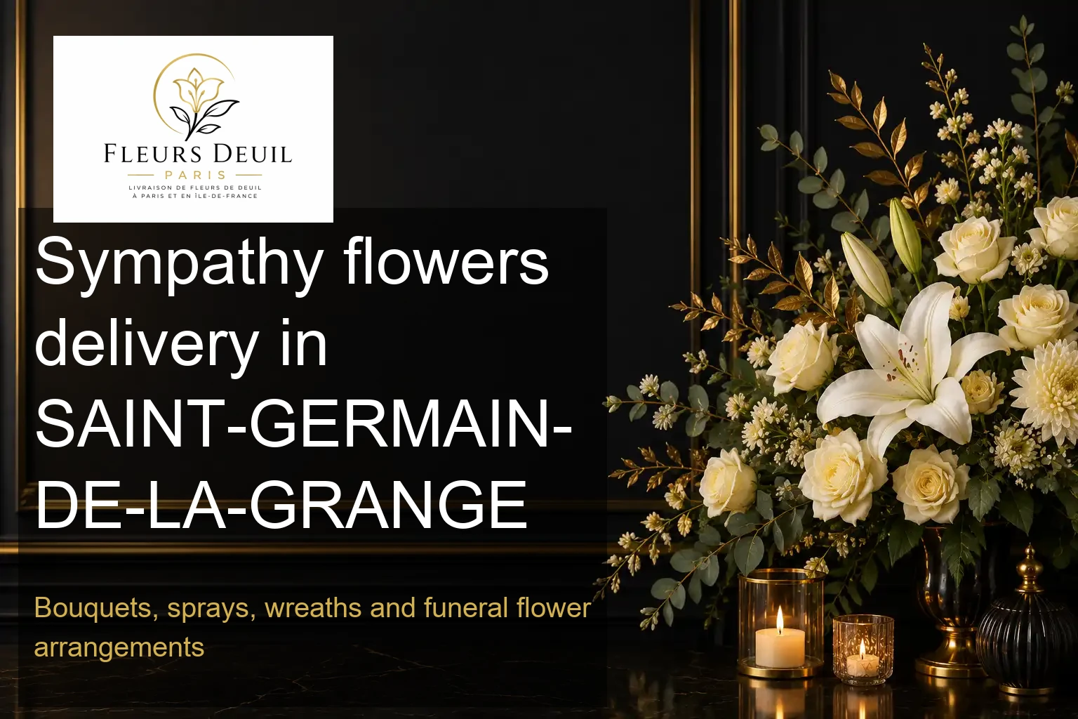 Sympathy flowers delivery in SAINT-GERMAIN-DE-LA-GRANGE