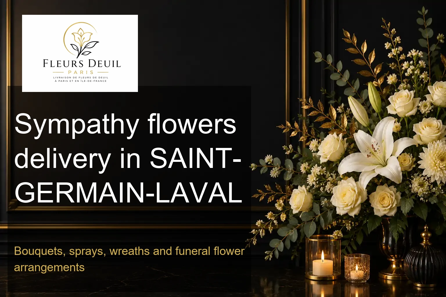 Sympathy flowers delivery in SAINT-GERMAIN-LAVAL