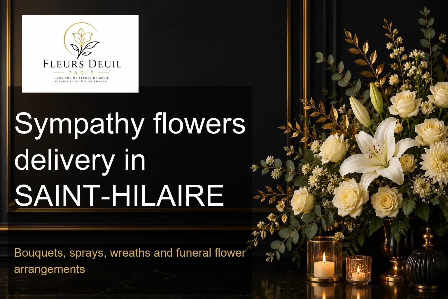 Sympathy flowers delivery in SAINT-HILAIRE