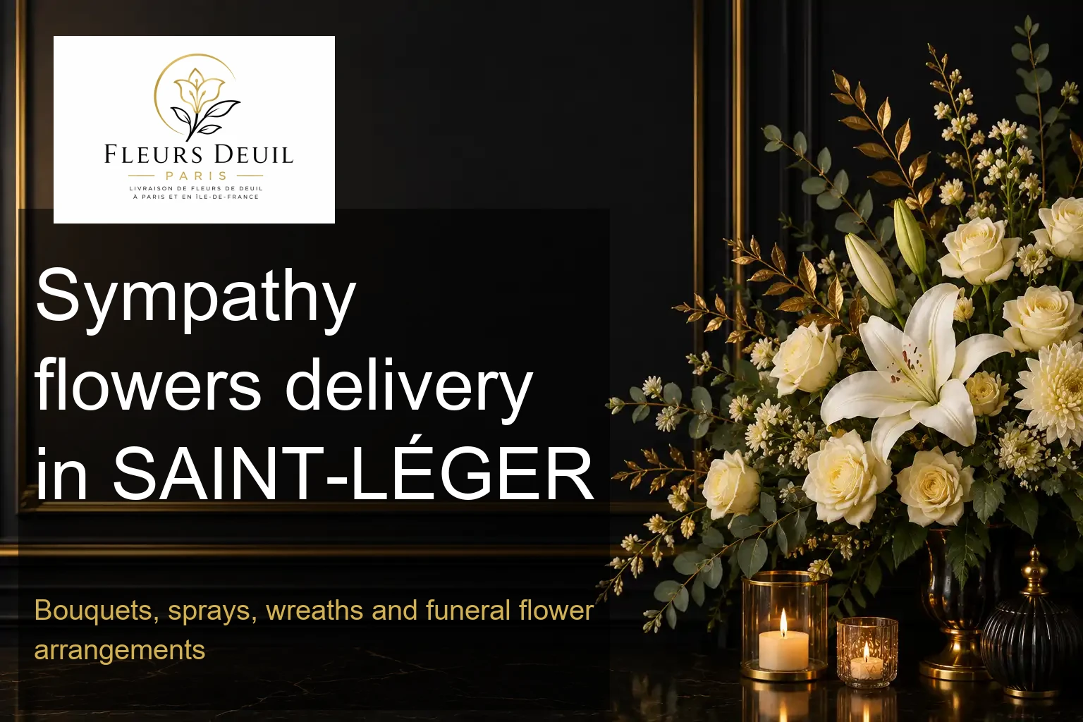 Sympathy flowers delivery in SAINT-LÉGER