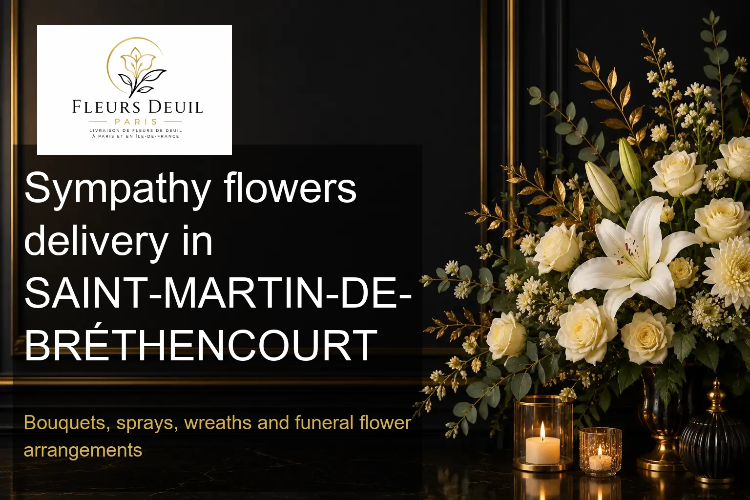 Sympathy flowers delivery in SAINT-MARTIN-DE-BRÉTHENCOURT
