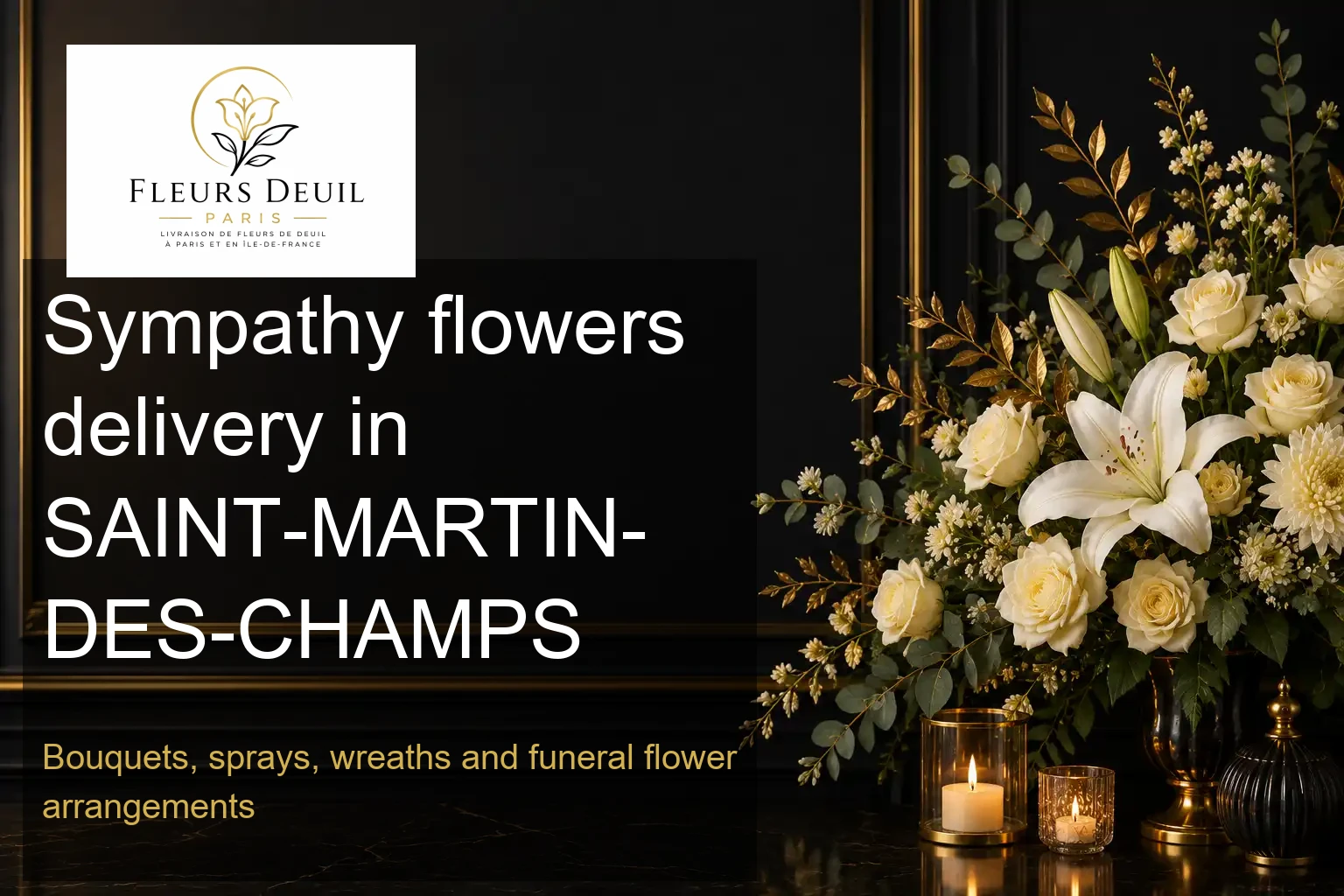 Sympathy flowers delivery in SAINT-MARTIN-DES-CHAMPS
