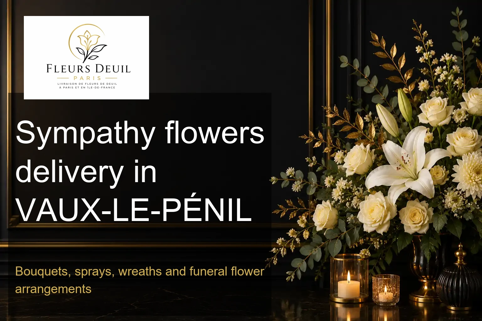 Sympathy flowers delivery in VAUX-LE-PÉNIL