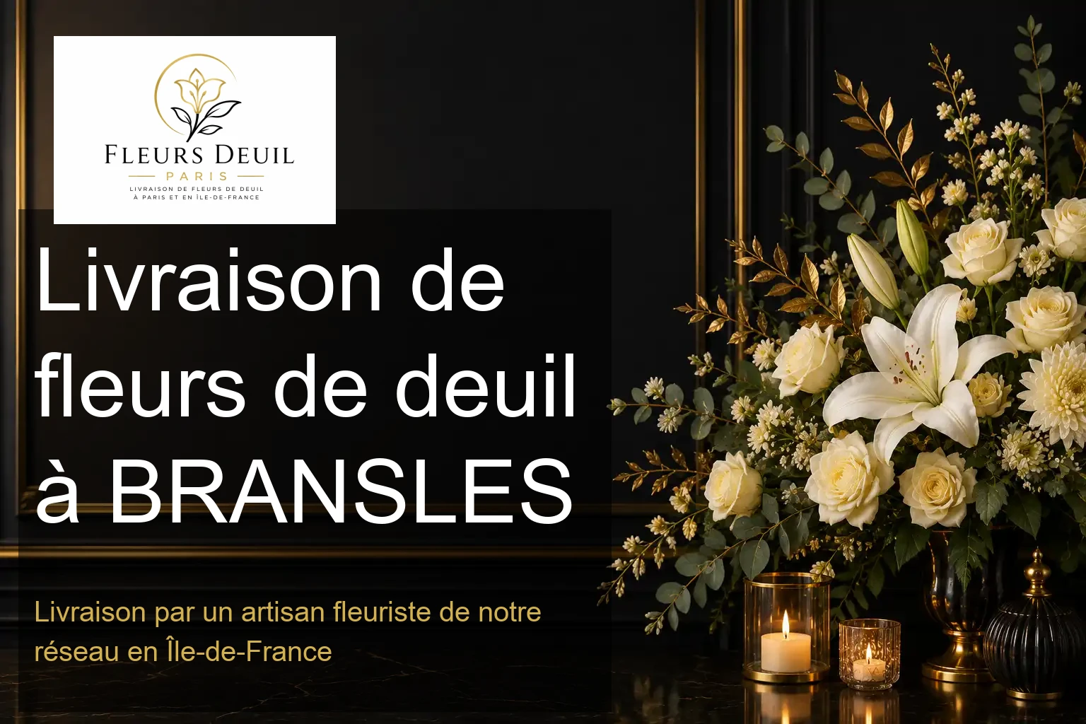 Livraison de fleurs de deuil à BRANSLES