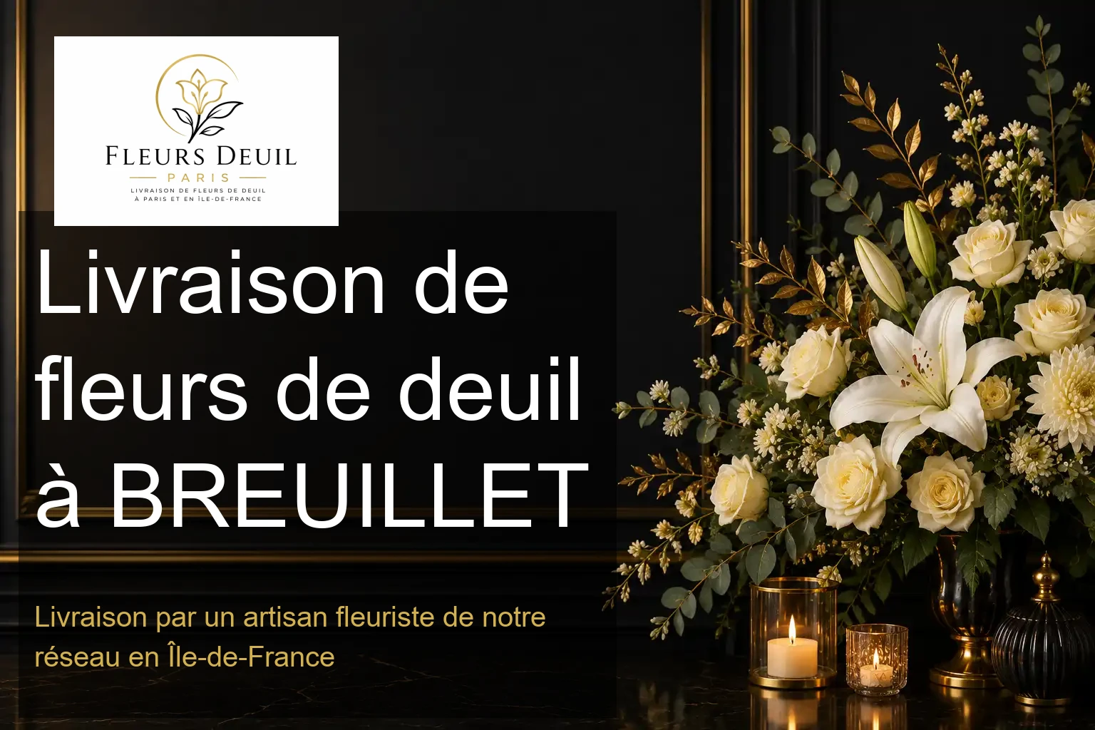 Livraison de fleurs de deuil à BREUILLET