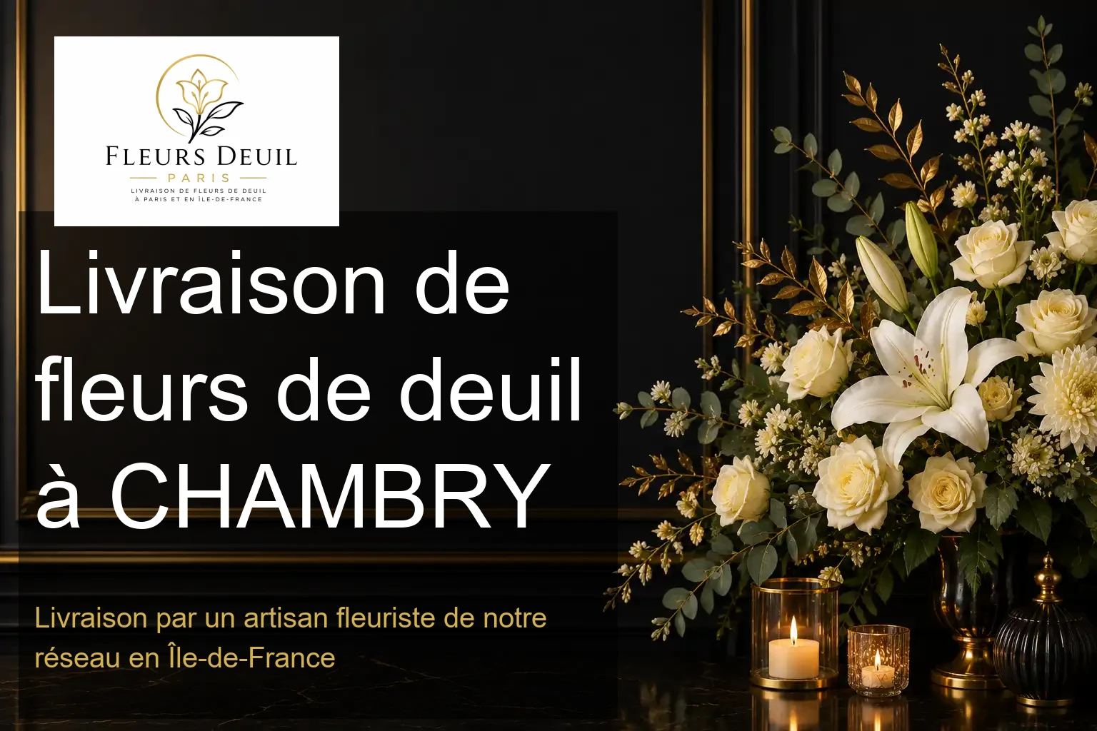 Livraison de fleurs de deuil à CHAMBRY