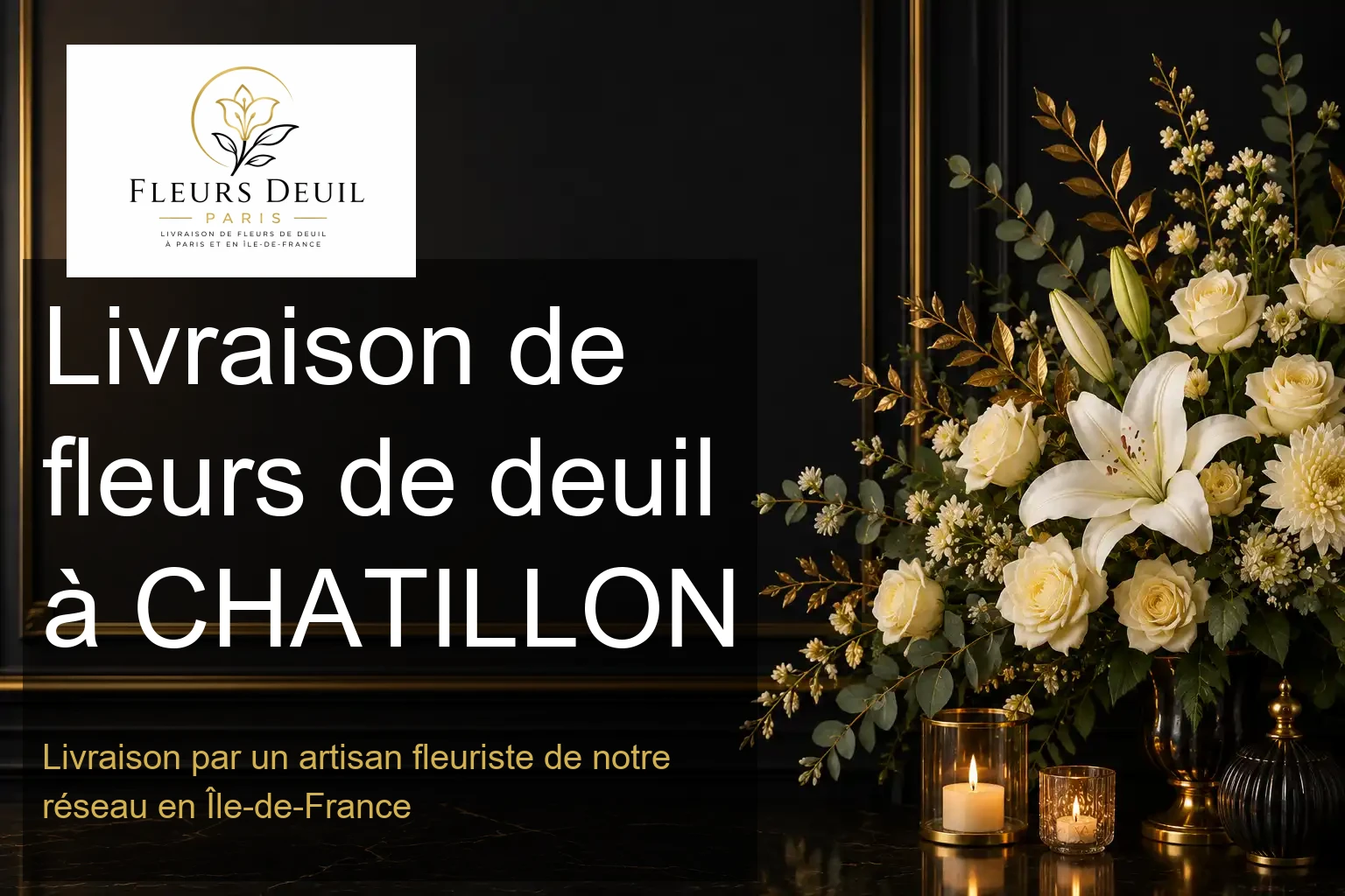 Livraison de fleurs de deuil à CHATILLON