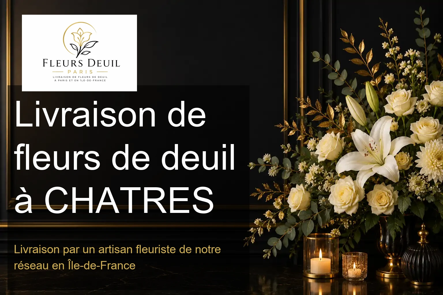 Livraison de fleurs de deuil à CHATRES