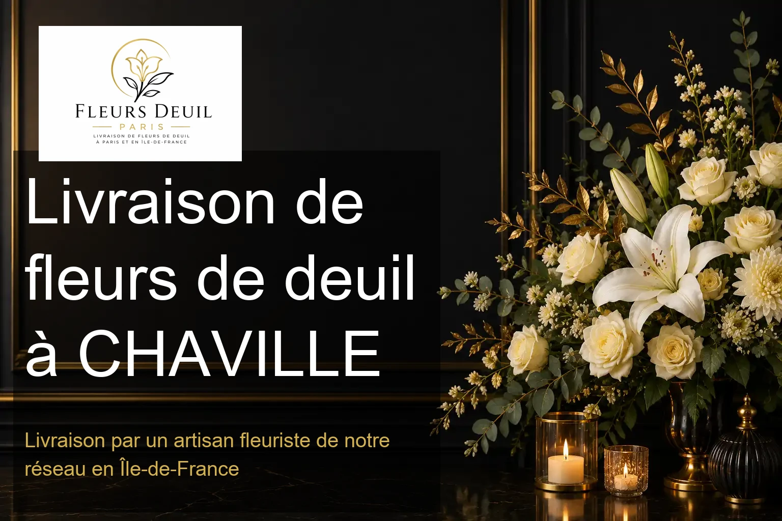 Livraison de fleurs de deuil à CHAVILLE