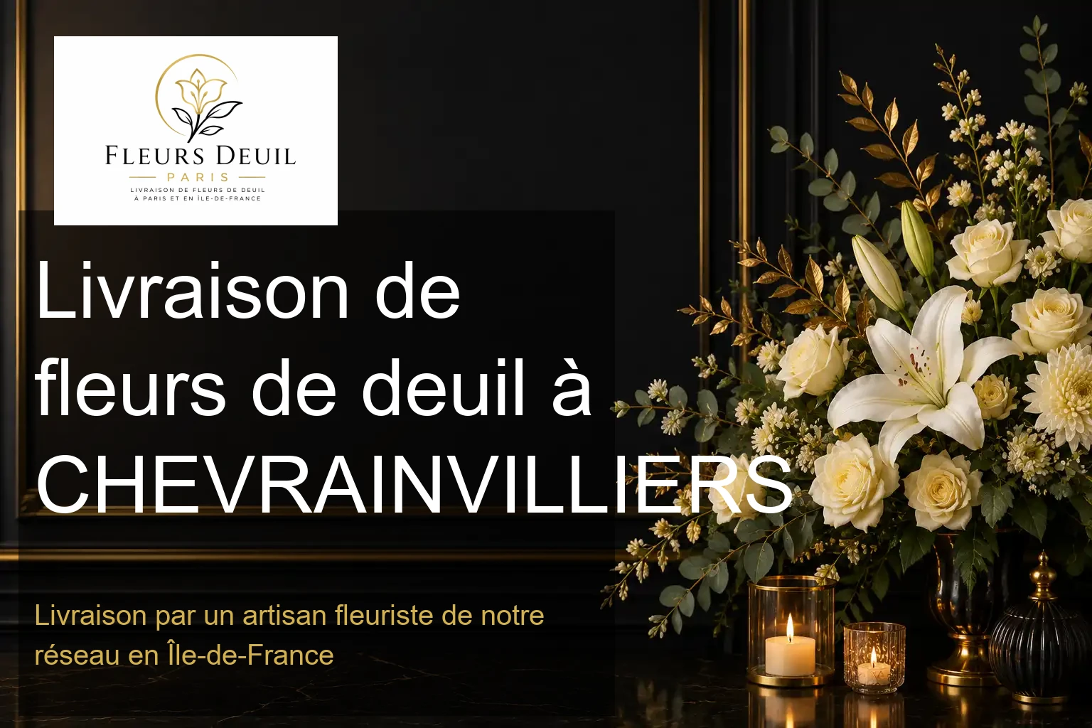 Livraison de fleurs de deuil à CHEVRAINVILLIERS