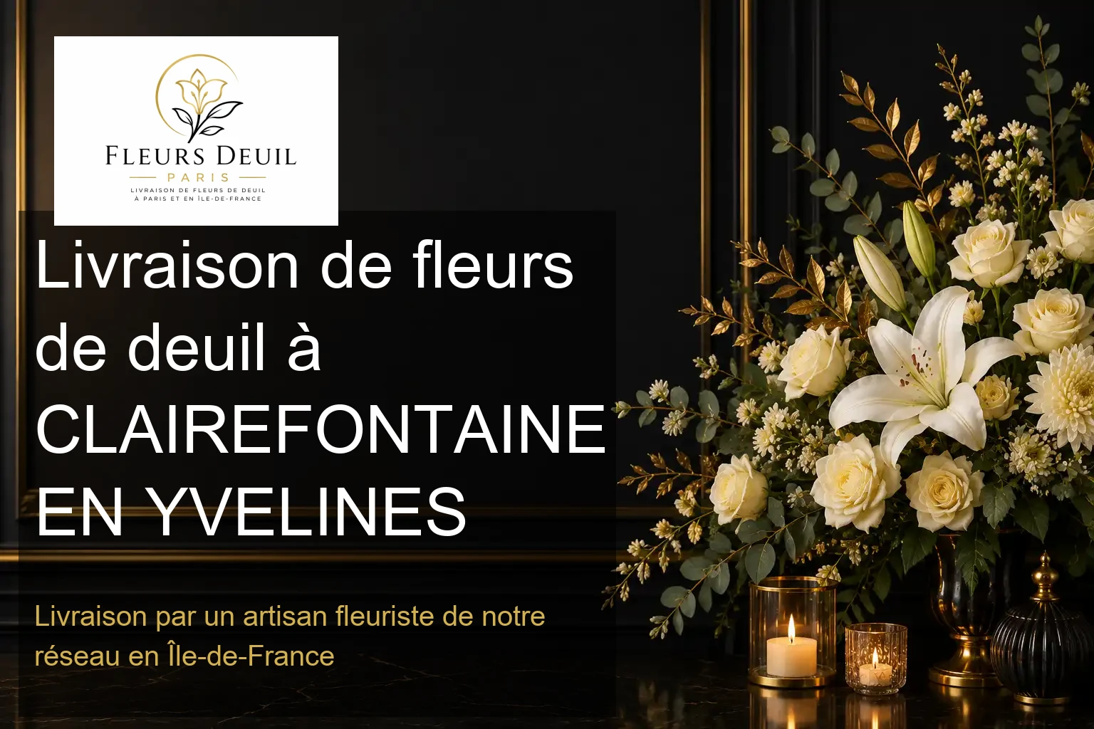Livraison de fleurs de deuil à CLAIREFONTAINE EN YVELINES