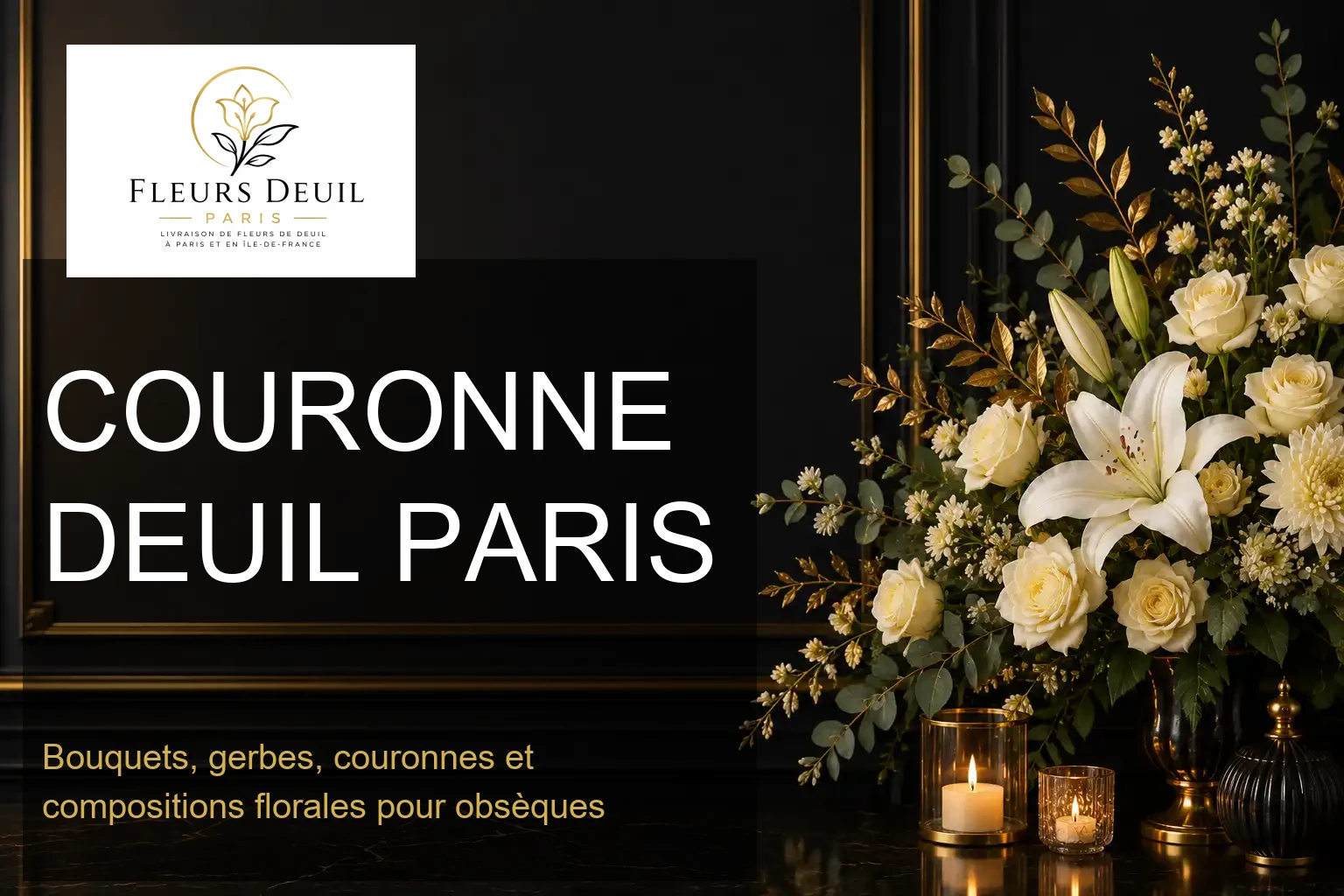 COURONNE DEUIL PARIS