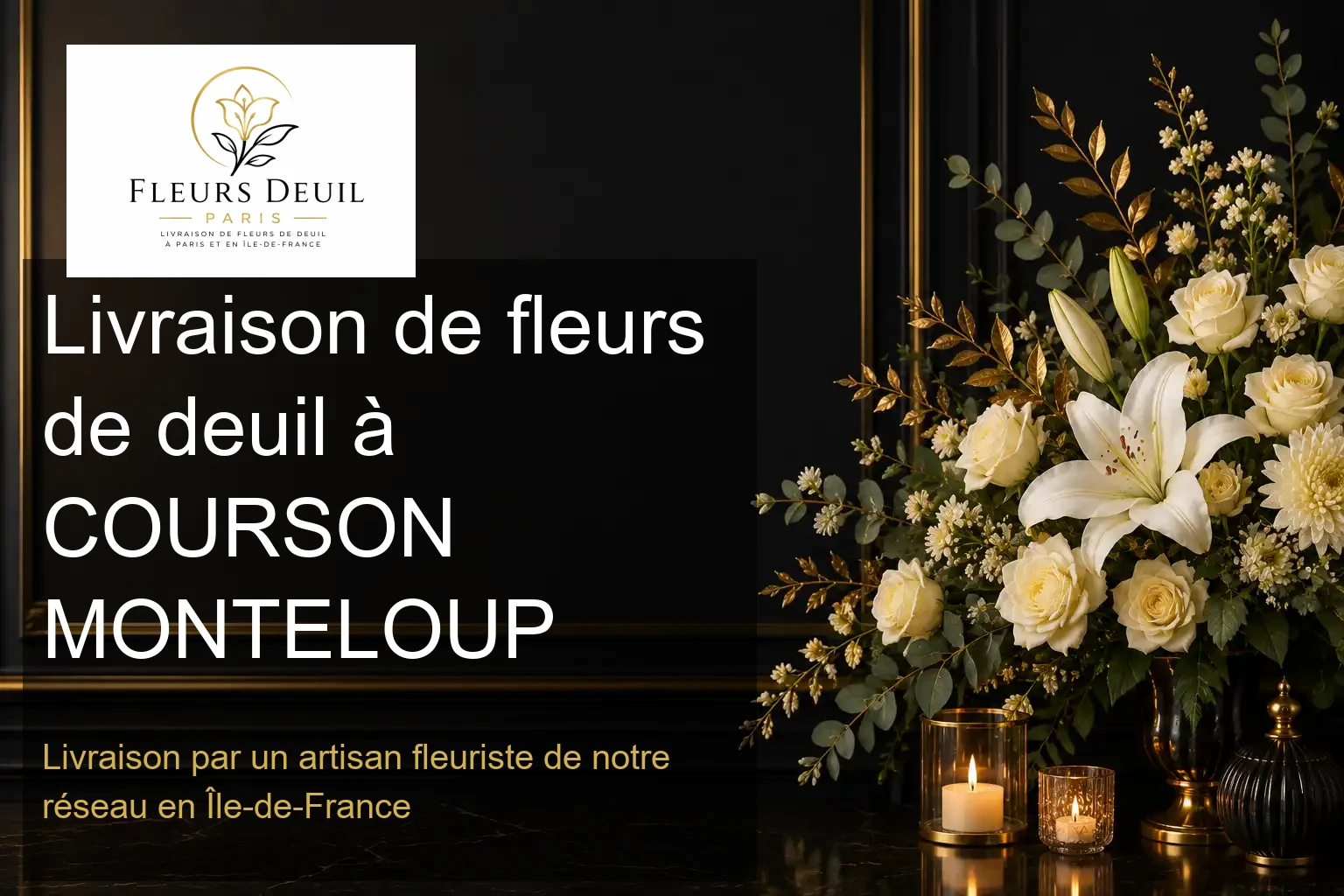 Livraison de fleurs de deuil à COURSON MONTELOUP