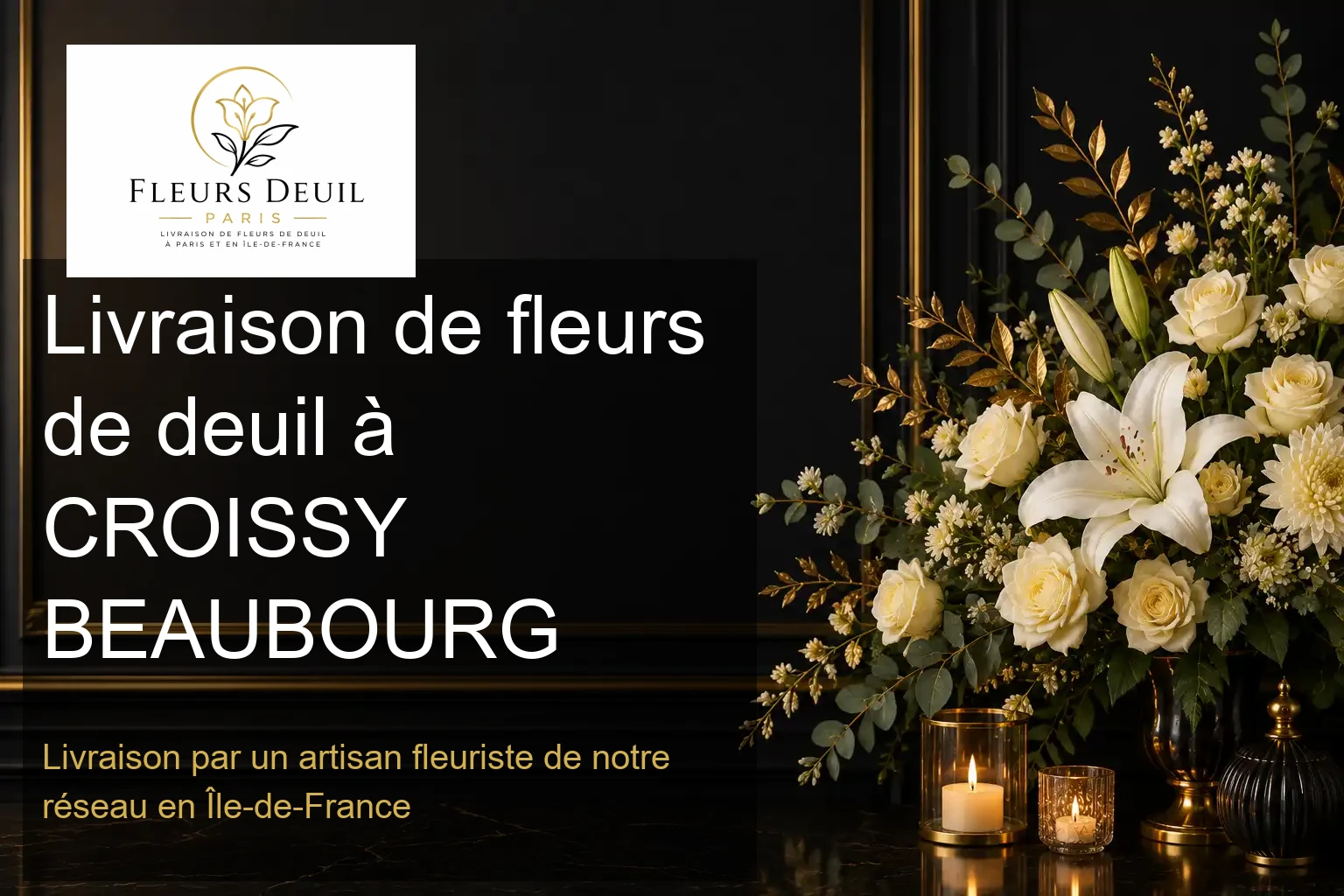 Livraison de fleurs de deuil à CROISSY BEAUBOURG