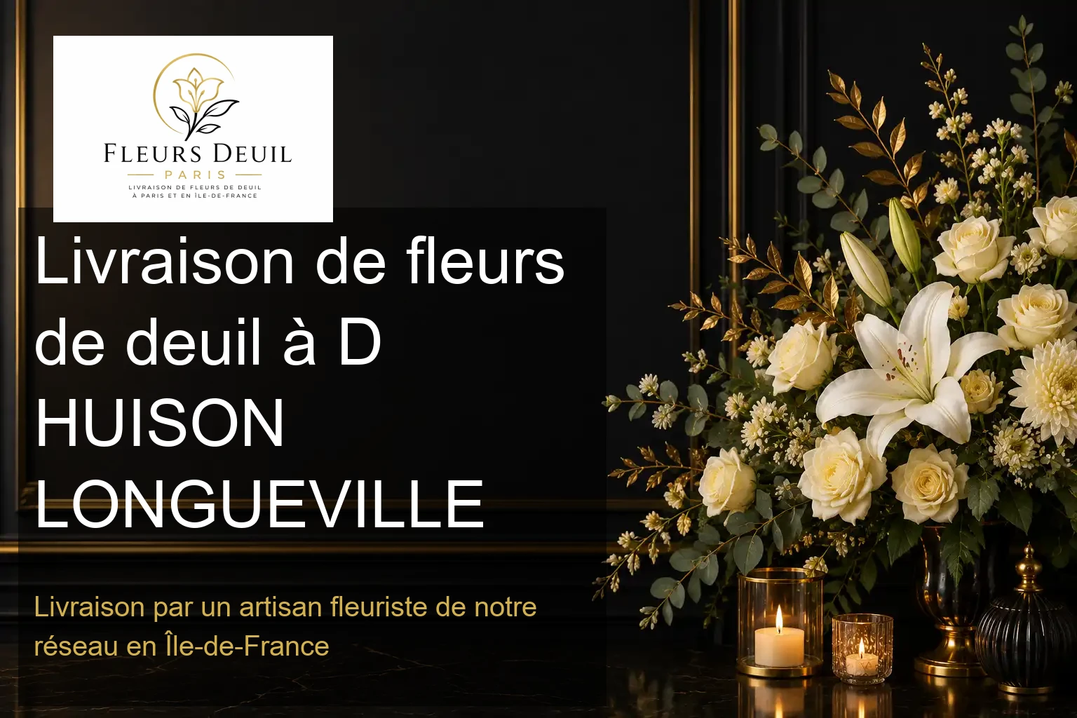 Livraison de fleurs de deuil à D HUISON LONGUEVILLE