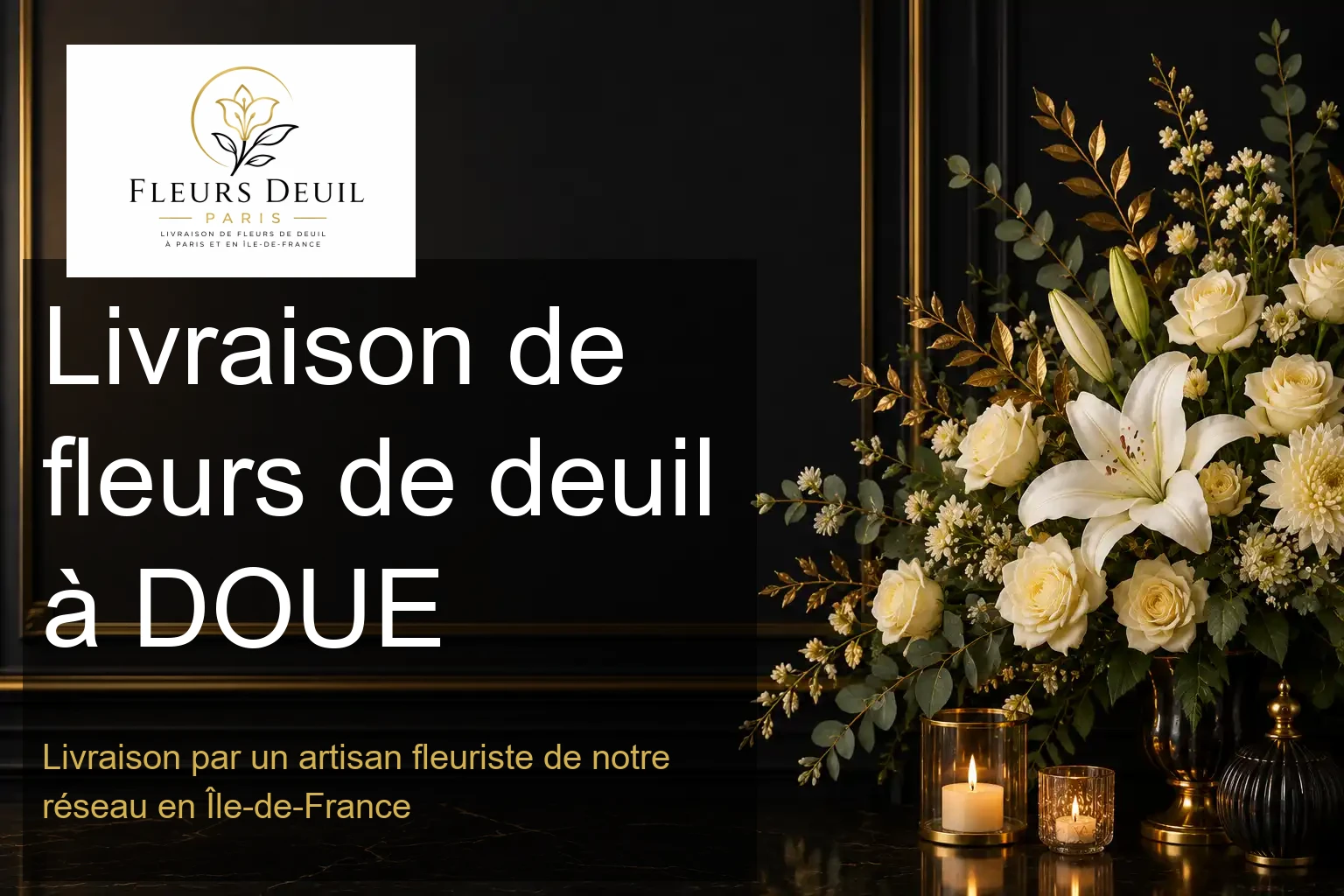 Livraison de fleurs de deuil à DOUE