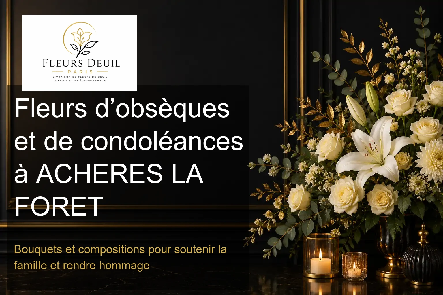 Fleurs d’obsèques et de condoléances à ACHERES LA FORET