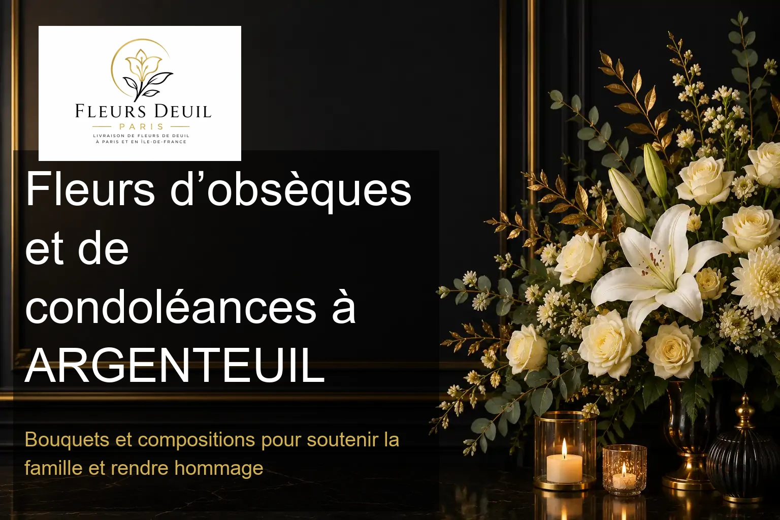 Fleurs d’obsèques et de condoléances à ARGENTEUIL