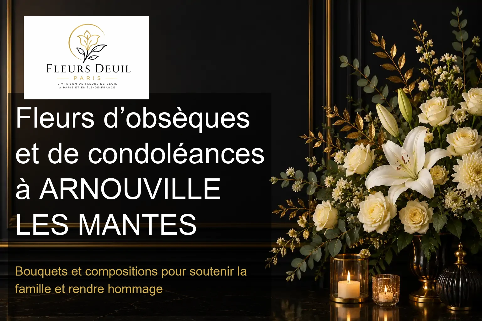 Fleurs d’obsèques et de condoléances à ARNOUVILLE LES MANTES